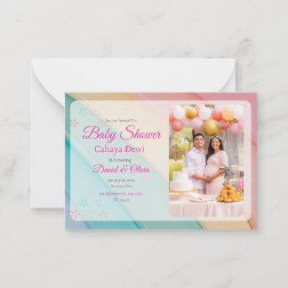 Love, Laughter, and a New Baby" Card