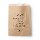 Love, Laughter, And A Snack For After Favour Bags