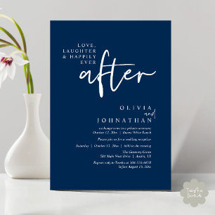 Love, Laughter And Happily Ever After Reception Invitation