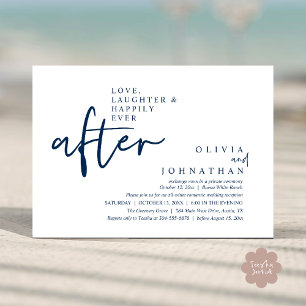 Love, Laughter And Happily Ever After Reception Invitation