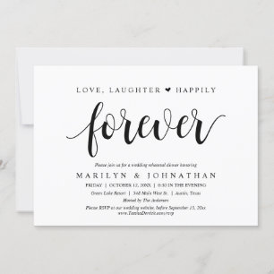 Love, Laughter and Happily Forever, Rehearsal Invitation