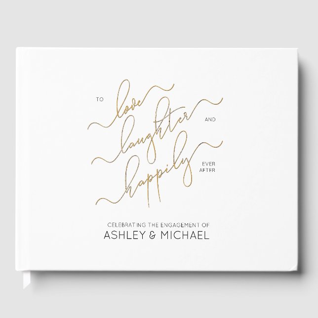Love Laughter Happily Ever After Guestbook (Front)
