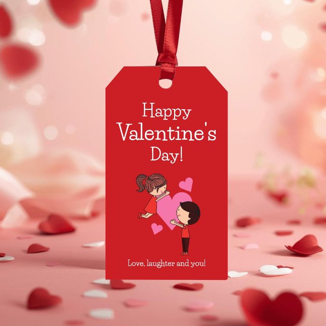 Love Laughter You Romantic Valentine Gift Tag (Creator Uploaded)