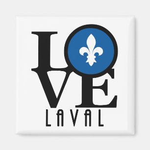 LOVE Laval Quebec Magnet