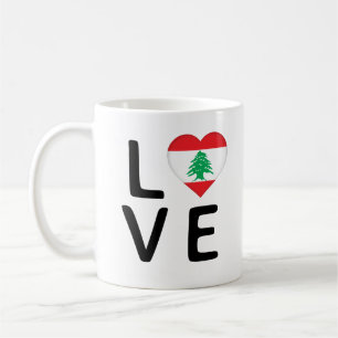 Love - Lebanon Flag Coffee Mug