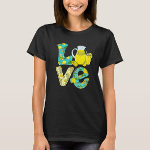 Love Lemonade Crew Squad Kids Yellow Lemon Boss Ju T-Shirt