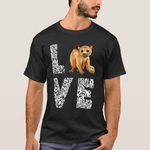 Love Leopard Kinkajou Night Walker Kinkajou Honey T-Shirt