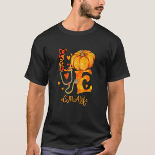 Love Leopard Pumpkin Cma Life Fall Thanksgiving Nu T-Shirt
