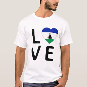 Love - Lesotho Flag T-Shirt