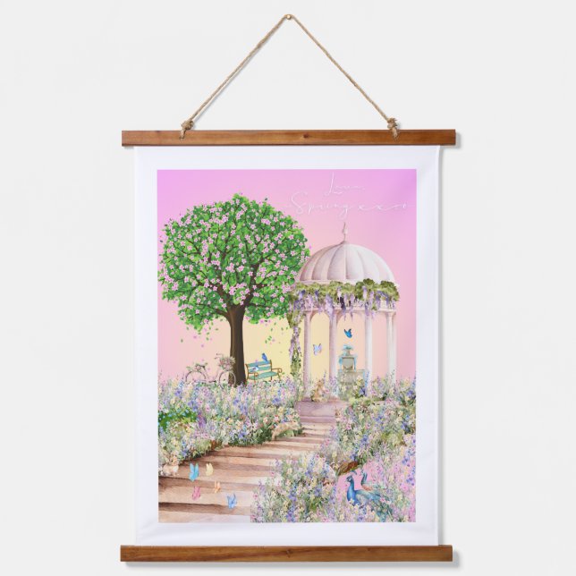 Love Letter Design - Love, Spring xxoo Hanging Tapestry (Front)
