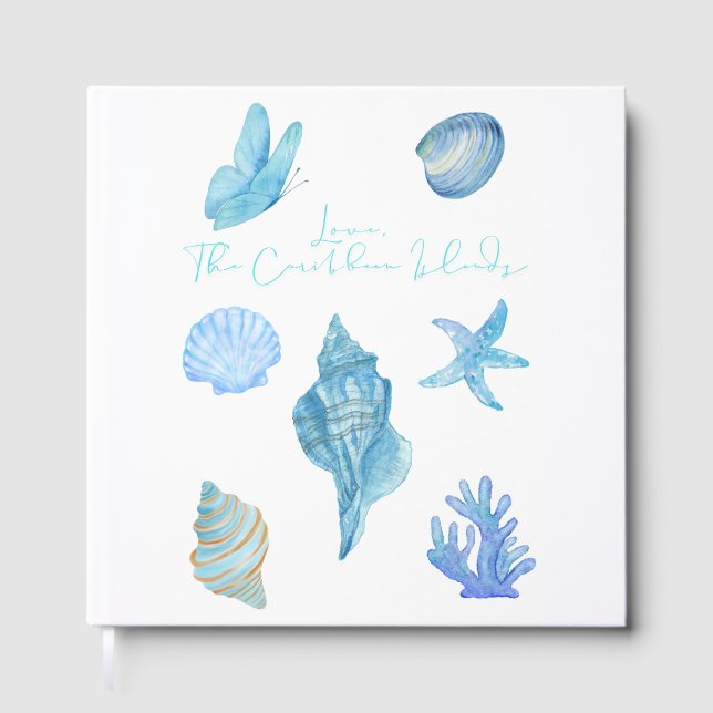 Love Letter Design-Love, The Caribbean Islandsxxoo Guest Book (Front)