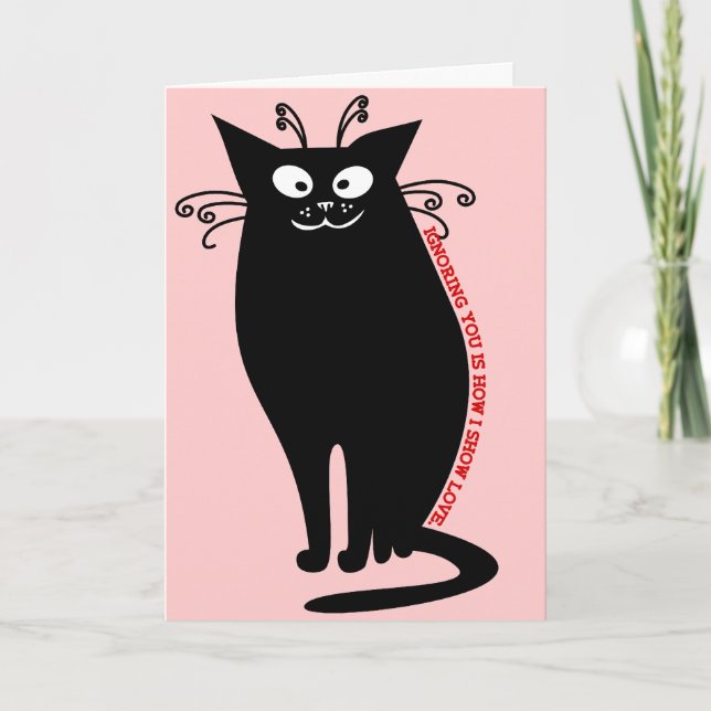 Love letter from my cat holiday card (Front)