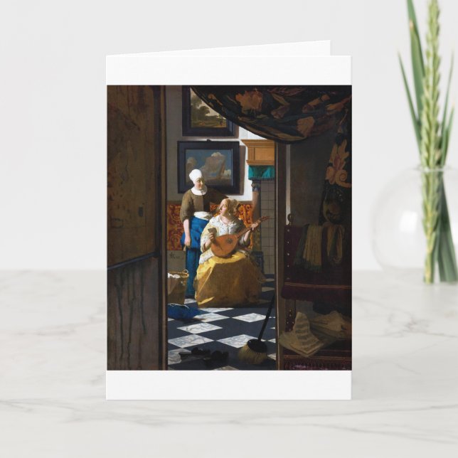 Love Letter, Johannes Vermeer Card (Front)