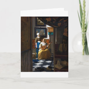 Love Letter, Johannes Vermeer Card