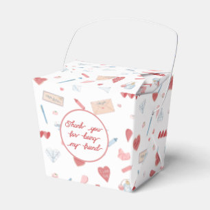 Love Letter Love Notes Valentines Party Treat Favor Box