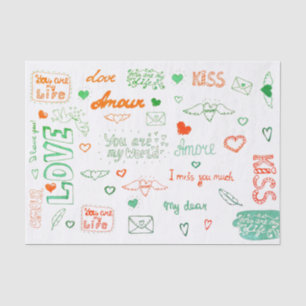 Love Letter Tissue Paper