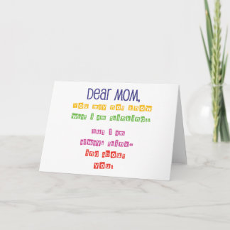 Love letter to Mom Card