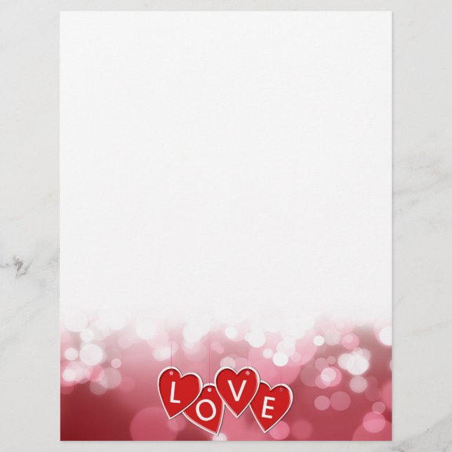 Love Lettering Red Hearts (Front)