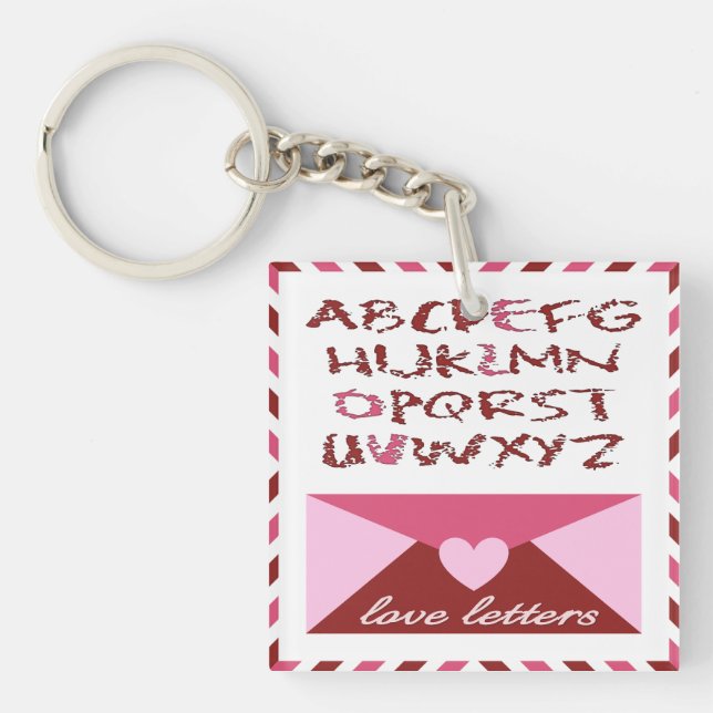 Love Letters Keychain (Front)