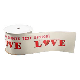 LOVE Letters ( L♥VE) Valentine's Day Satin Ribbon