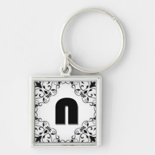 Love Letters "N" Keychain