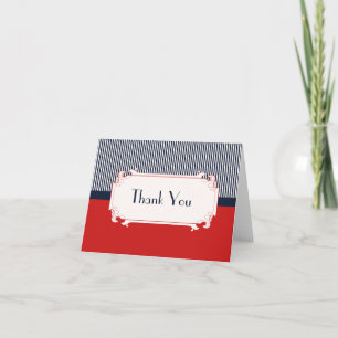 Love Letters Nautical Thank You Note