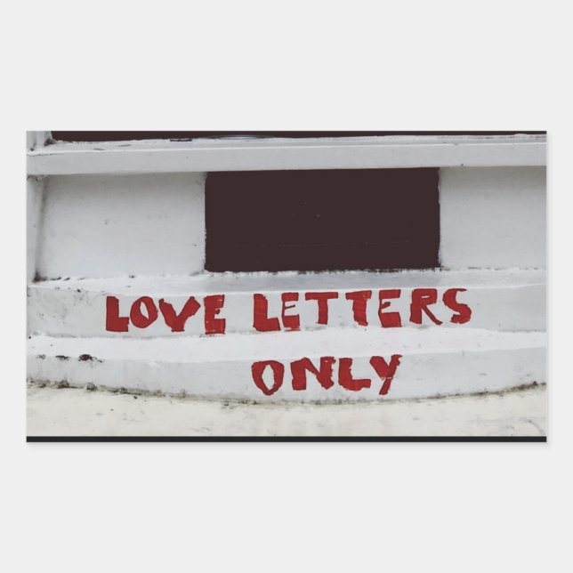 Love Letters Only mail slot Sticker (Front)