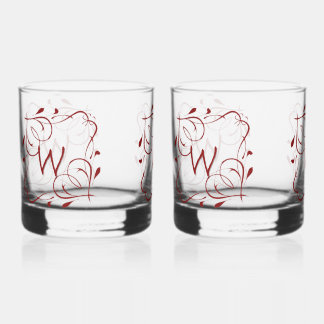 Love Letters  Whiskey Glass