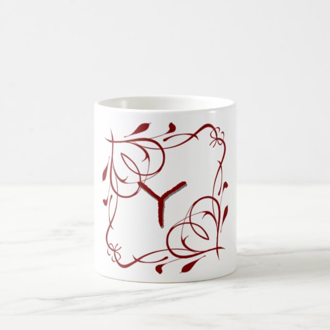 Love Letters "Y"  Coffee Mug (Center)