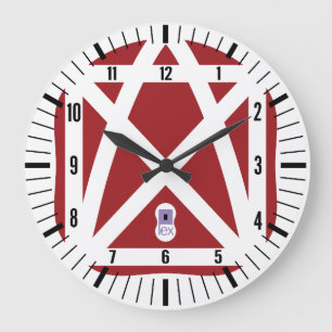 LOVE ?LEX PSTAN BY MASANSER PIXELAT LARGE CLOCK