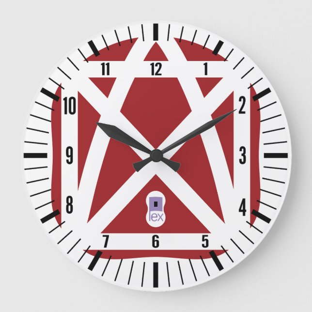LOVE ?LEX PSTAN BY MASANSER PIXELAT LARGE CLOCK (Front)