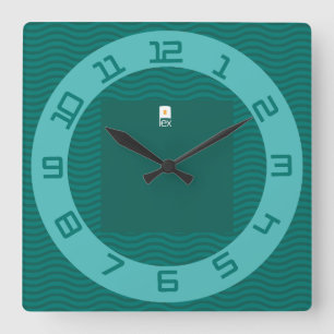 LOVE LEX REDREEN BY MASANSER SQUARE WALL CLOCK