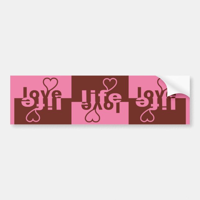Love Life bumpersticker Bumper Sticker (Front)