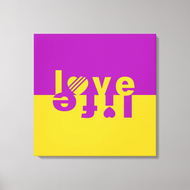 LOVE LIFE canvas print (Front)