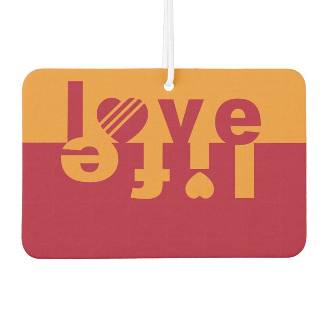 Love / Life  car air freshner Air Freshener (Front)
