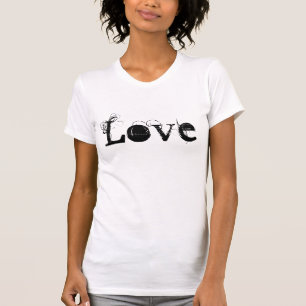 Love Life In White And Black T-Shirt