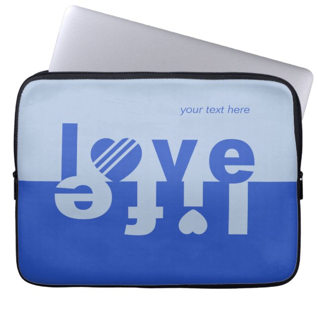 LOVE LIFE laptop sleeves (Front)