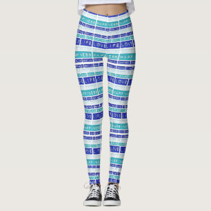 Love Life Quote Yoga Gym Exercise Leggings Pants