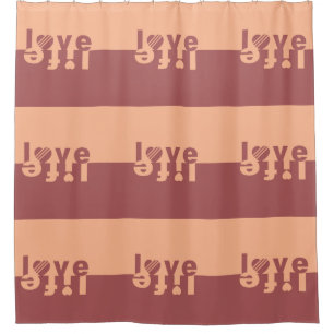 Love / Life shower curtain