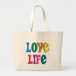 LOVE LIFE tote ~ customizable ~a christian message
