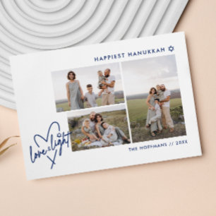 Love & Light Heart Hanoukka 3 Carte photo