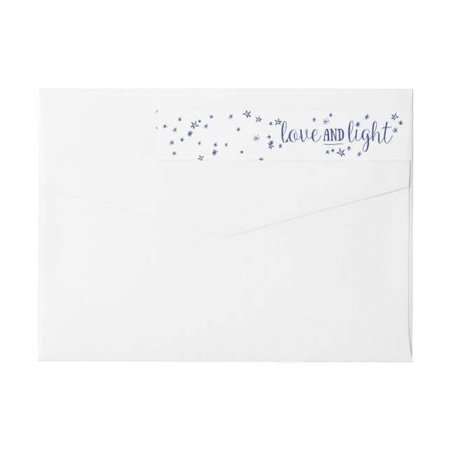 Love & Light Holiday Wraparound Address Label (Back)