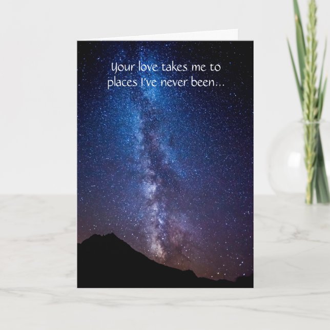 Love Lights Our Way Milky Way Stars Carte de voeux (Devant)