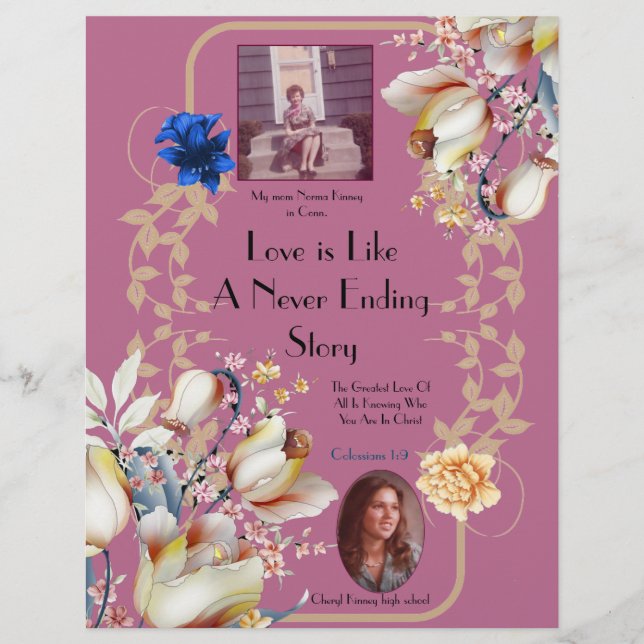 Love like a Never Ending Story  Personalized Paper (Front)