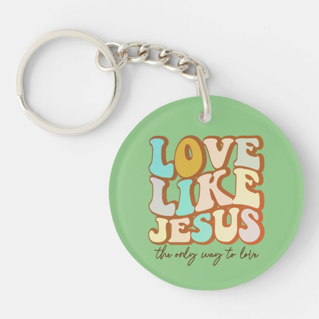 Love Like Jesus Christian Keychain (Front)
