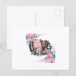 love like jesus postcard