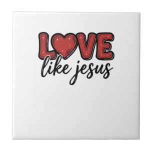 Love Like Jesus Vintage Christian Shirt Design_1 Tile
