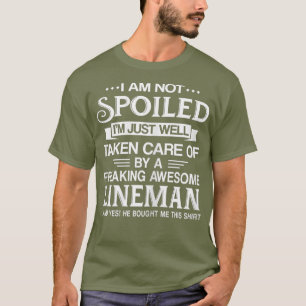 Love Lineman wife girlfriend taken by Lineworker T-Shirt