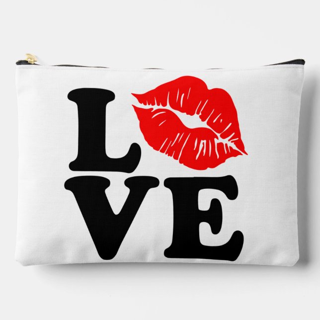 Love Lips Accessory Pouch (Front)