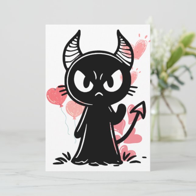 Love Little Devil Invitation (Standing Front)